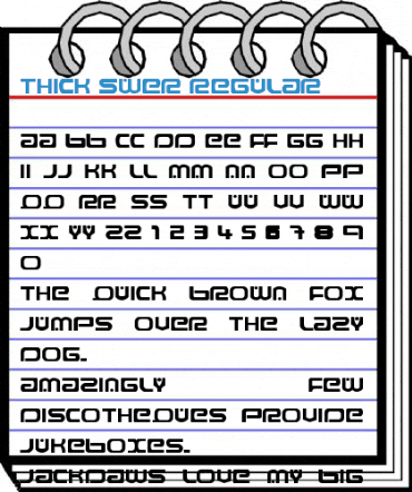 Thick Swer Regular Font
