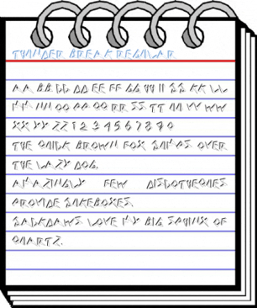 Thunder Break Regular Font