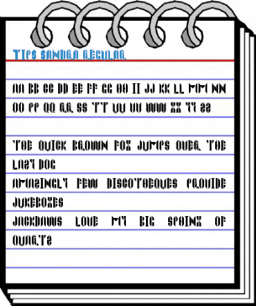 Tips Sandra Regular Font