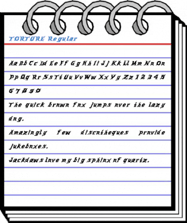 TORTURE Regular Font