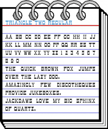 Triangle Two Regular Font