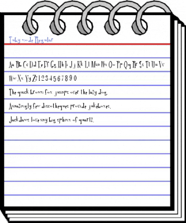 Tuby node Regular Font