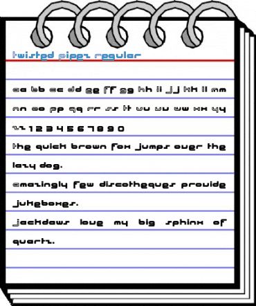 Twisted Pipez Regular Font