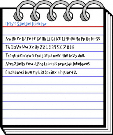 Ugly's Singing Regular Font