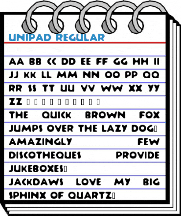 Unipad Regular Font