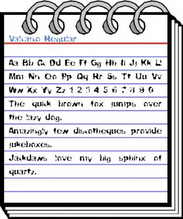 Valcano Regular Font