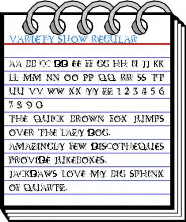 Variety Show Regular Font