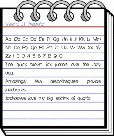 Veenu Lt Regular Font
