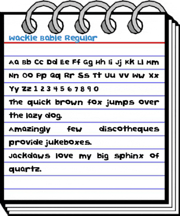 Wackle Bable Regular Font