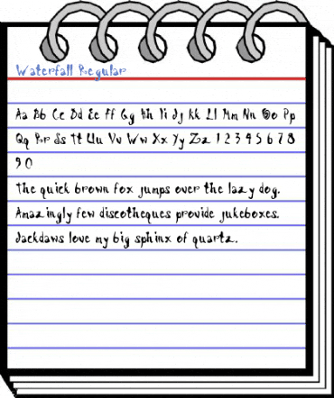 Waterfall Regular Font