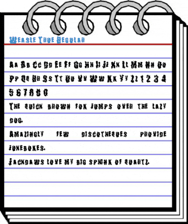 Weasle True Regular Font