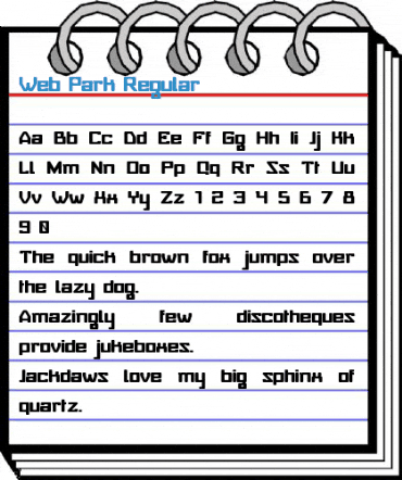 Web Park Regular Font