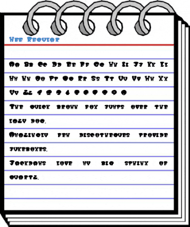 Wee Regular Font