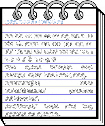 WIN 2000 Regular Font