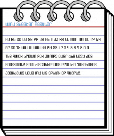 Wind Sheeter Regular Font