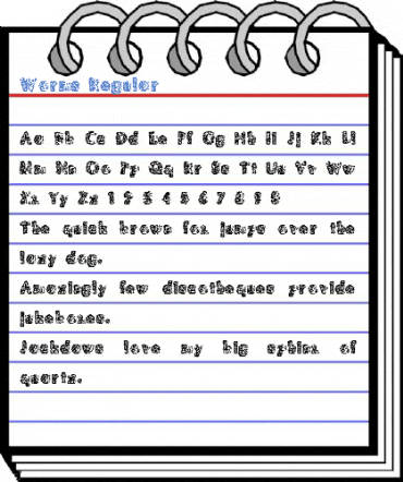 Worms Regular Font
