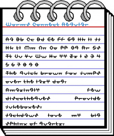 Worms Connect Regular Font