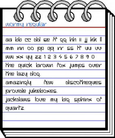 Wormy Regular Font