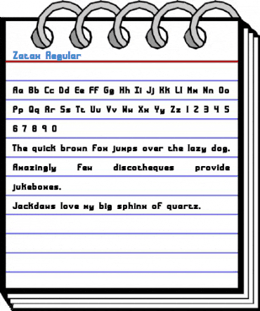 Zatax Regular Font