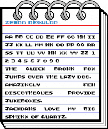 Zebra Regular Font