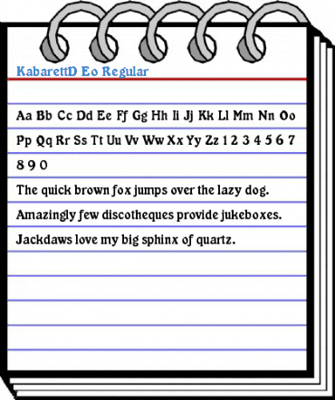 KabarettD Eo Regular Font