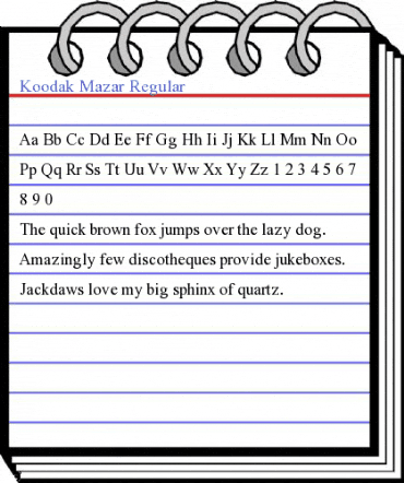 Koodak Mazar Regular Font