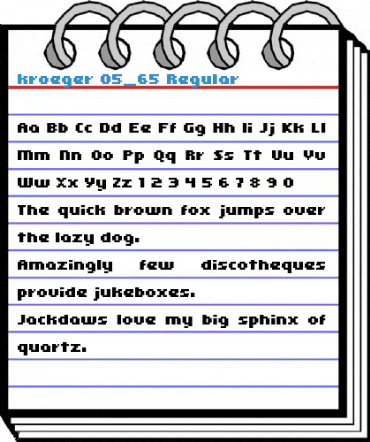 kroeger 05_65 Regular Font