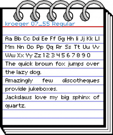 kroeger 07_55 Regular Font