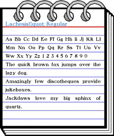 Lachesis!" Regular Font