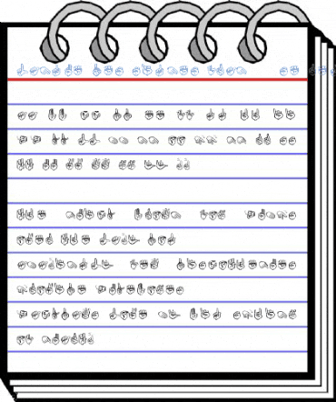 Langue des Signes Fran硩se Regular Font