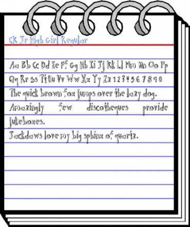 CK Jr High Girl Font