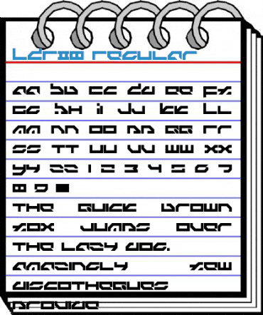 LDR#8 Regular Font