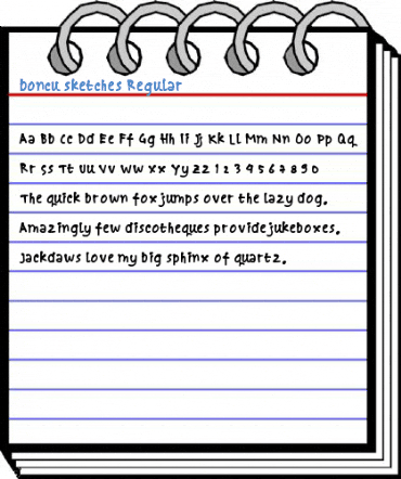 boncu sketches Regular Font