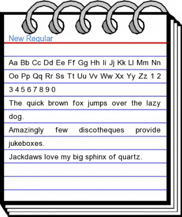 New Regular Font