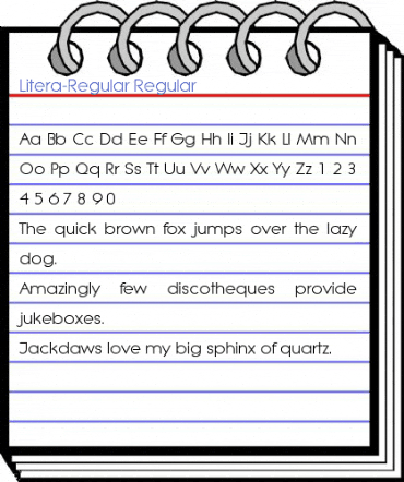 Litera-Regular Regular Font