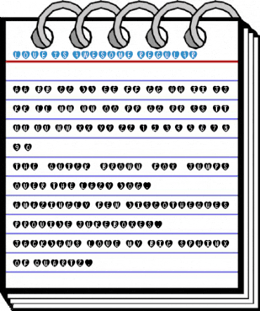 Love Is Awesome Regular Font