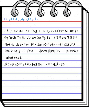 Love Letter Regular Font