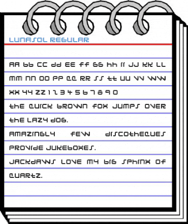 Lunasol Regular Font