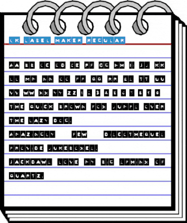 CK Label Maker Regular Font