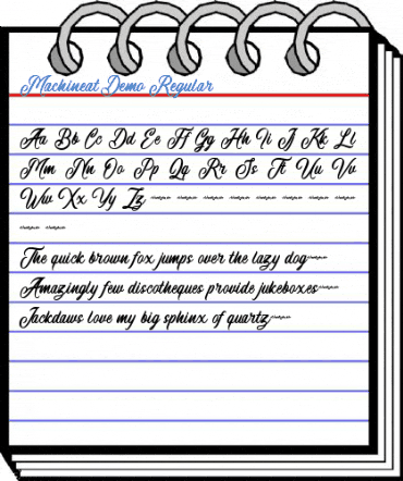 MachineatDemo Regular Font