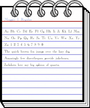 Magpie 1 Regular Font