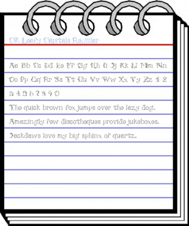 CK Leafy Capitals Regular Font