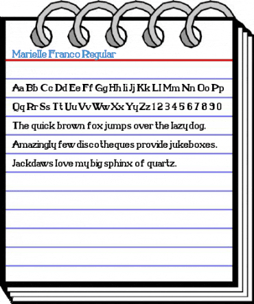 Marielle Franco Regular Font