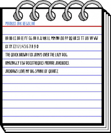 Markus Ink Regular Font