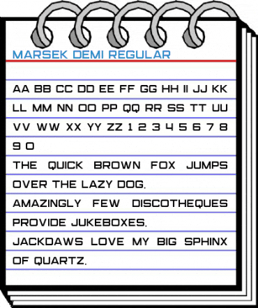 Marsek Demi Regular Font