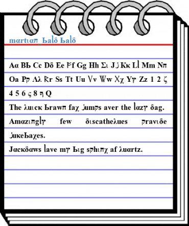 martian_bold bold Font