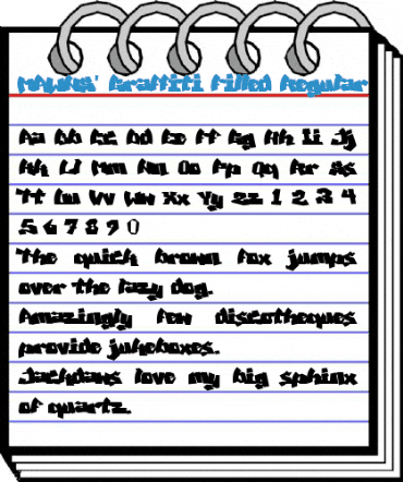 MAWNS' Graffiti Filled Regular Font