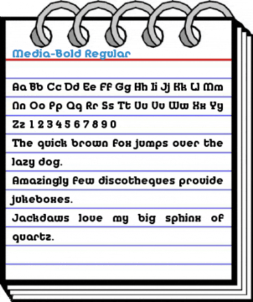 Media-Bold Regular Font