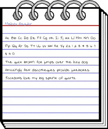 Melody Regular Font