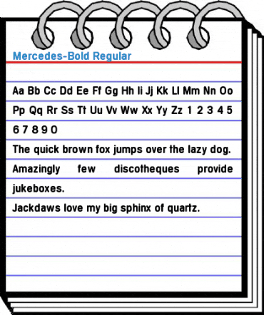 Mercedes-Bold Regular Font